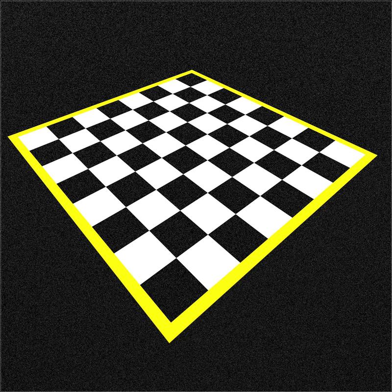 Technical render of a Wetpour Chessboard